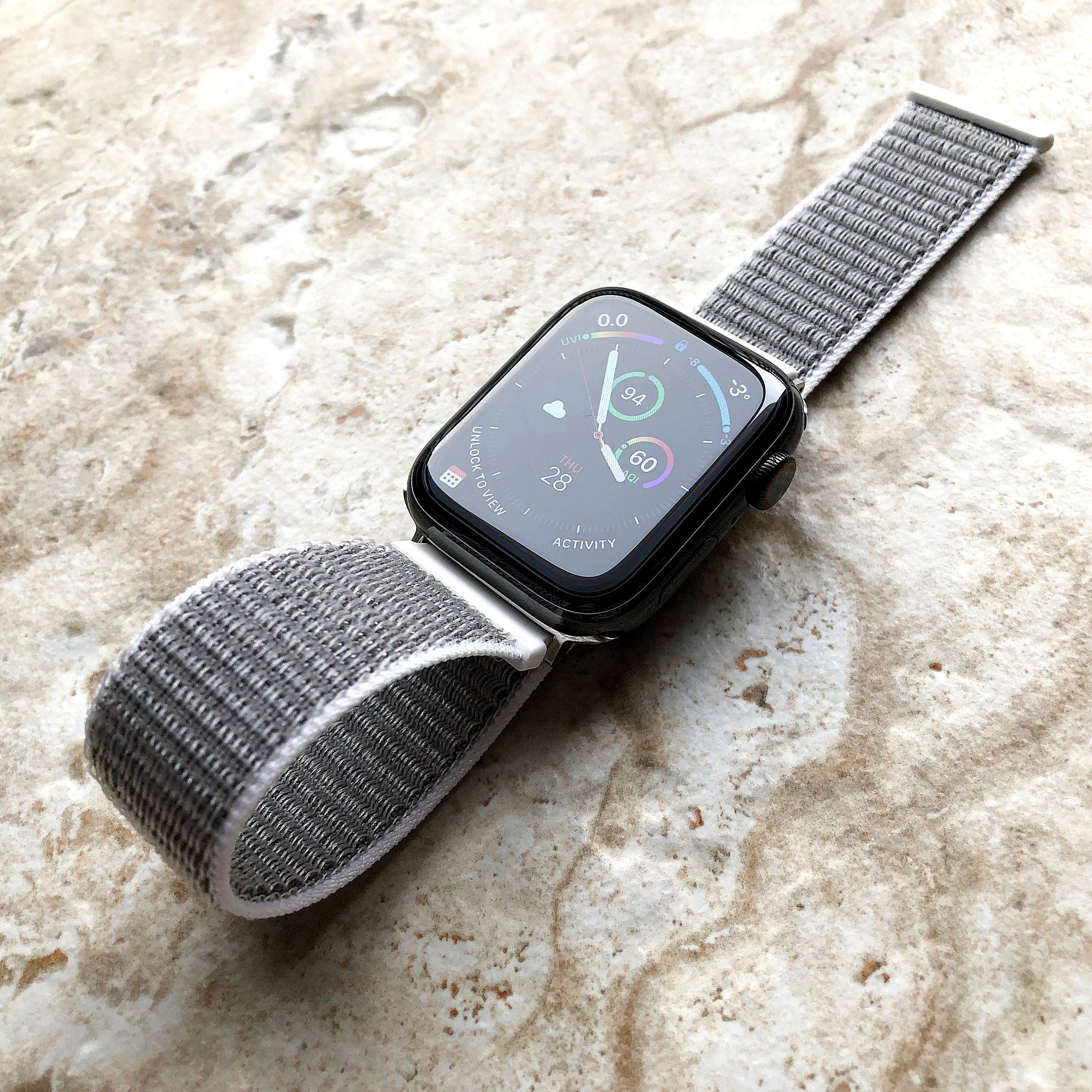 Apple Seashell Band Loop and Hook for iWatch Ultra 2 49mm and 9 8 Series 41mm 45mm Case Adjustable Sport Strap Soft Nylon Weave Bracelet